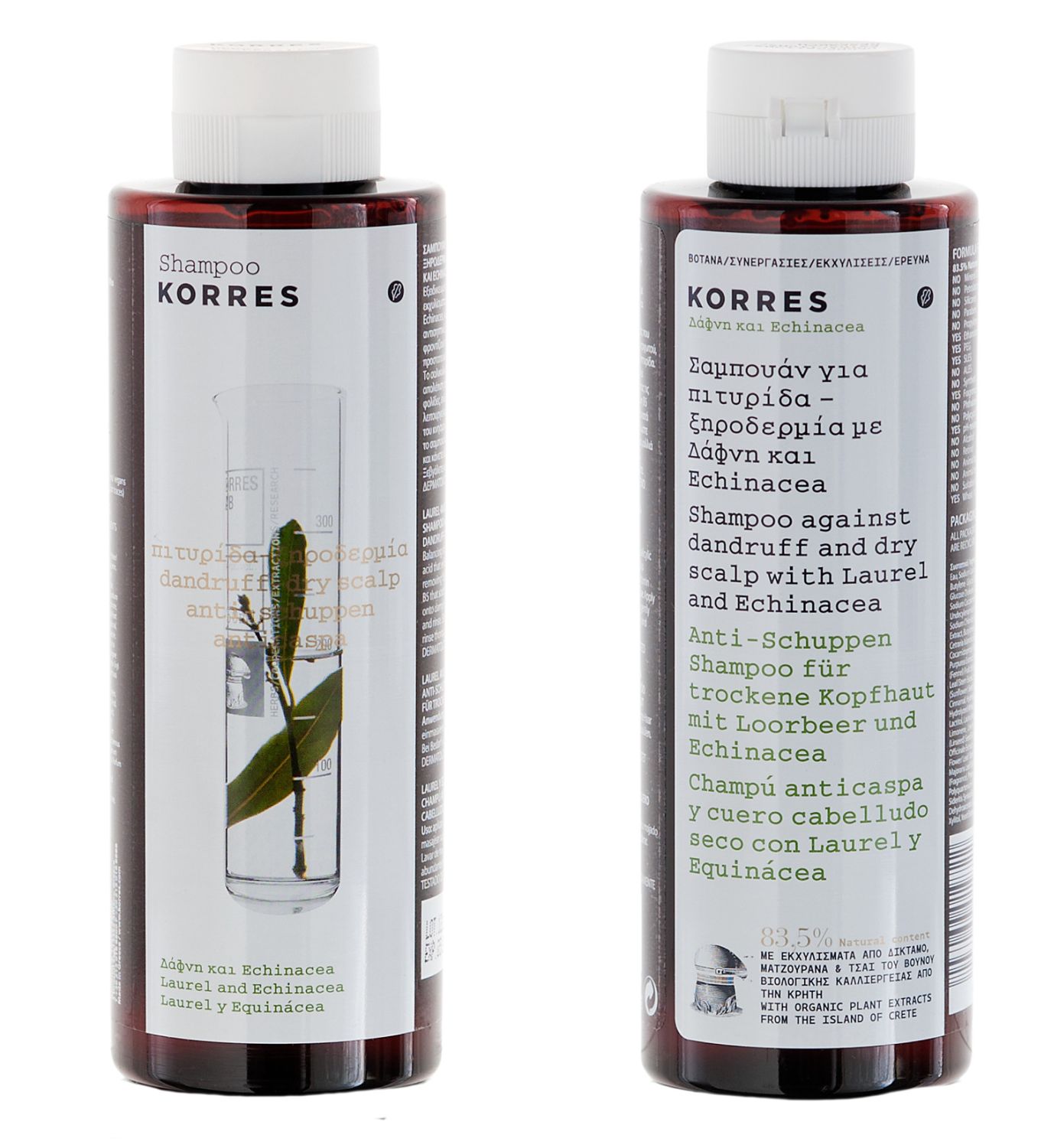 LAUREL & ECHINACEA Anti-Schuppen Shampoo für trockene Kopfhaut