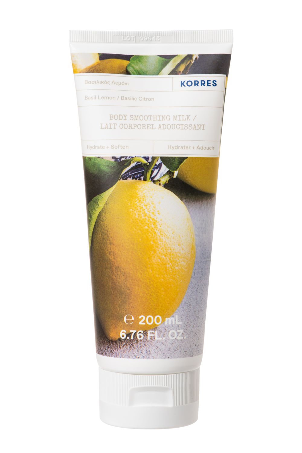 BASIL LEMON Glättende Körpermilch