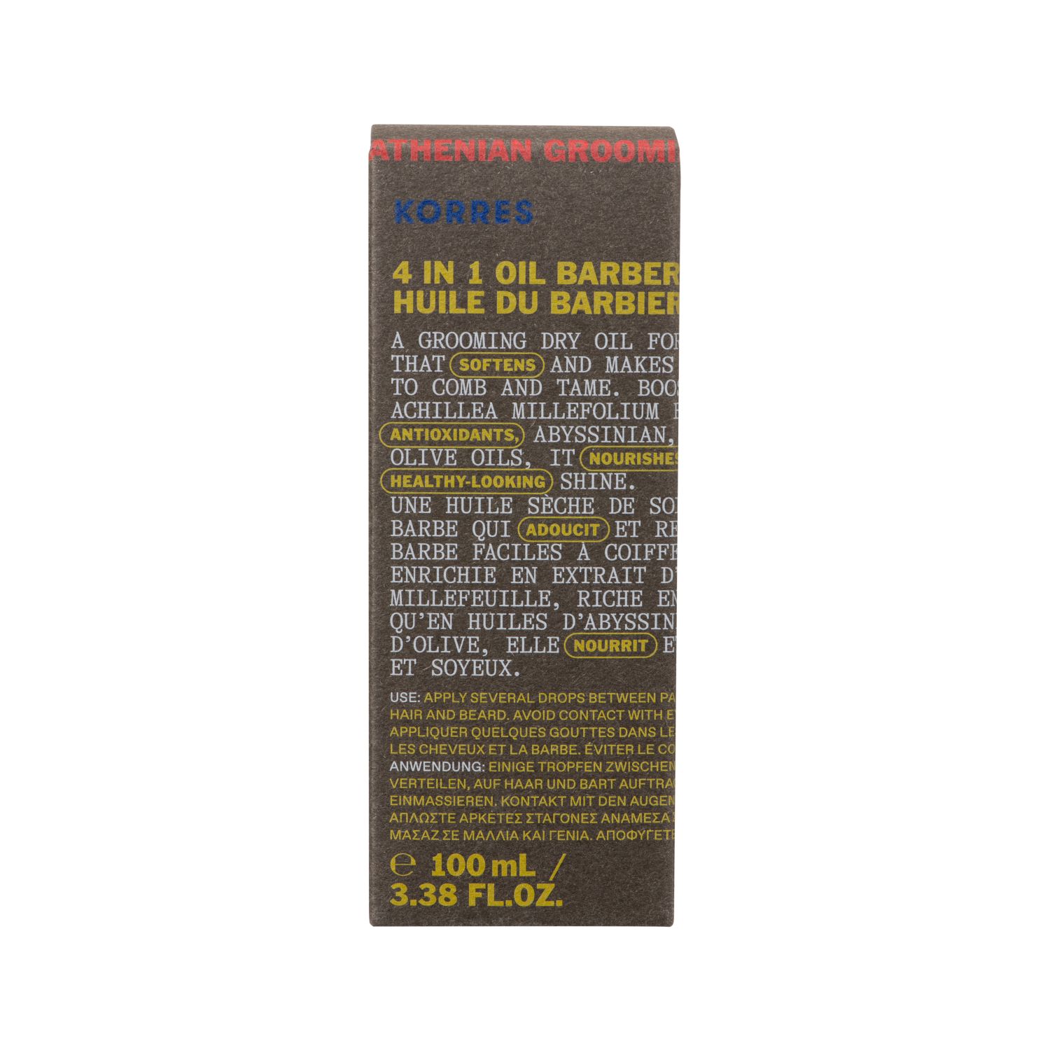ATHENIAN GROOMING 4-in-1 Männer Pflegeöl