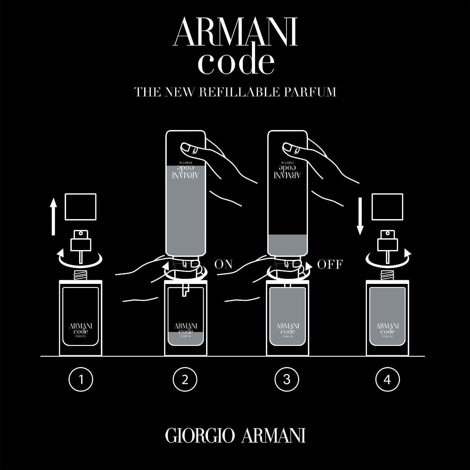 Armani Code Homme Parfum (Refillable)