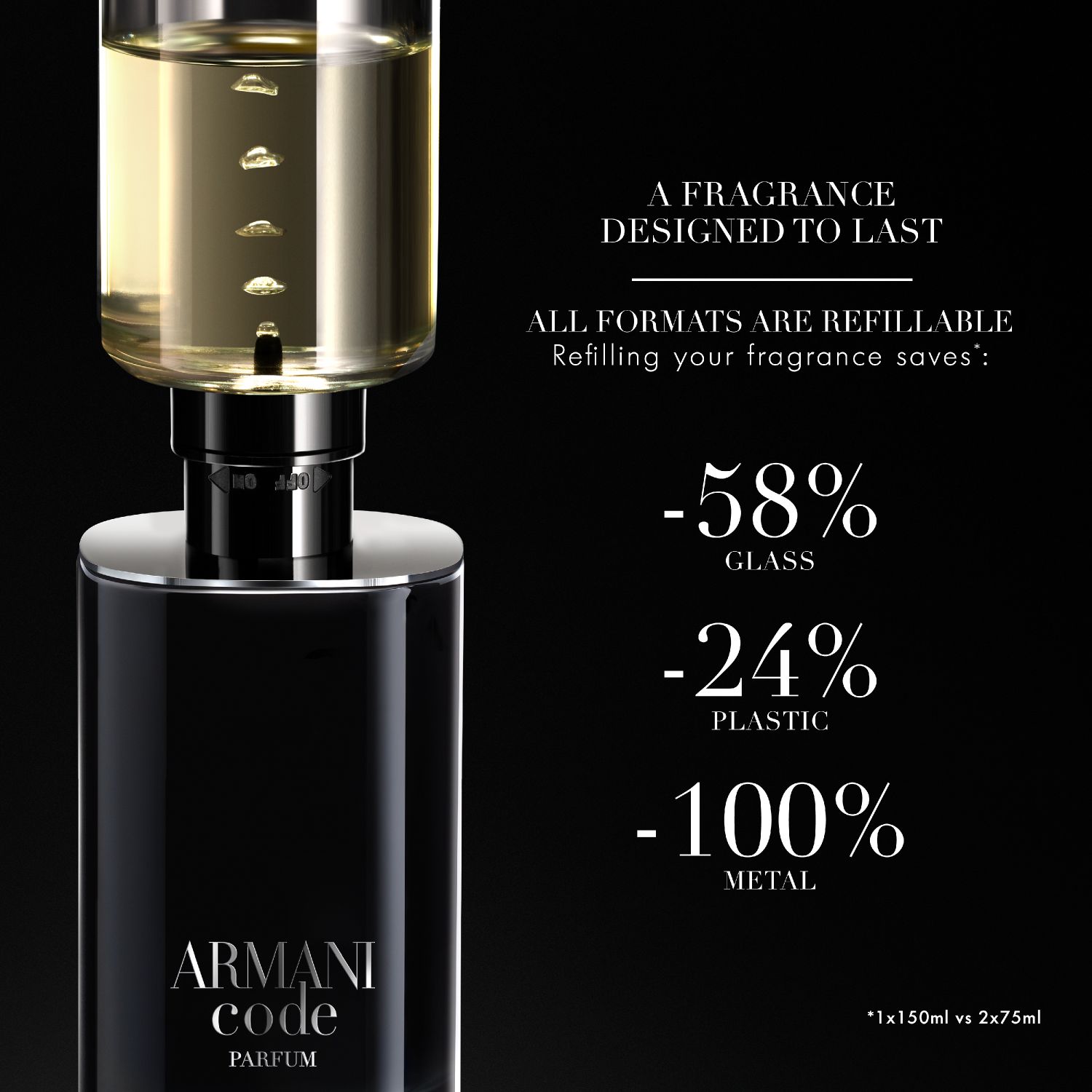 Armani Code Homme Parfum (Refillable)