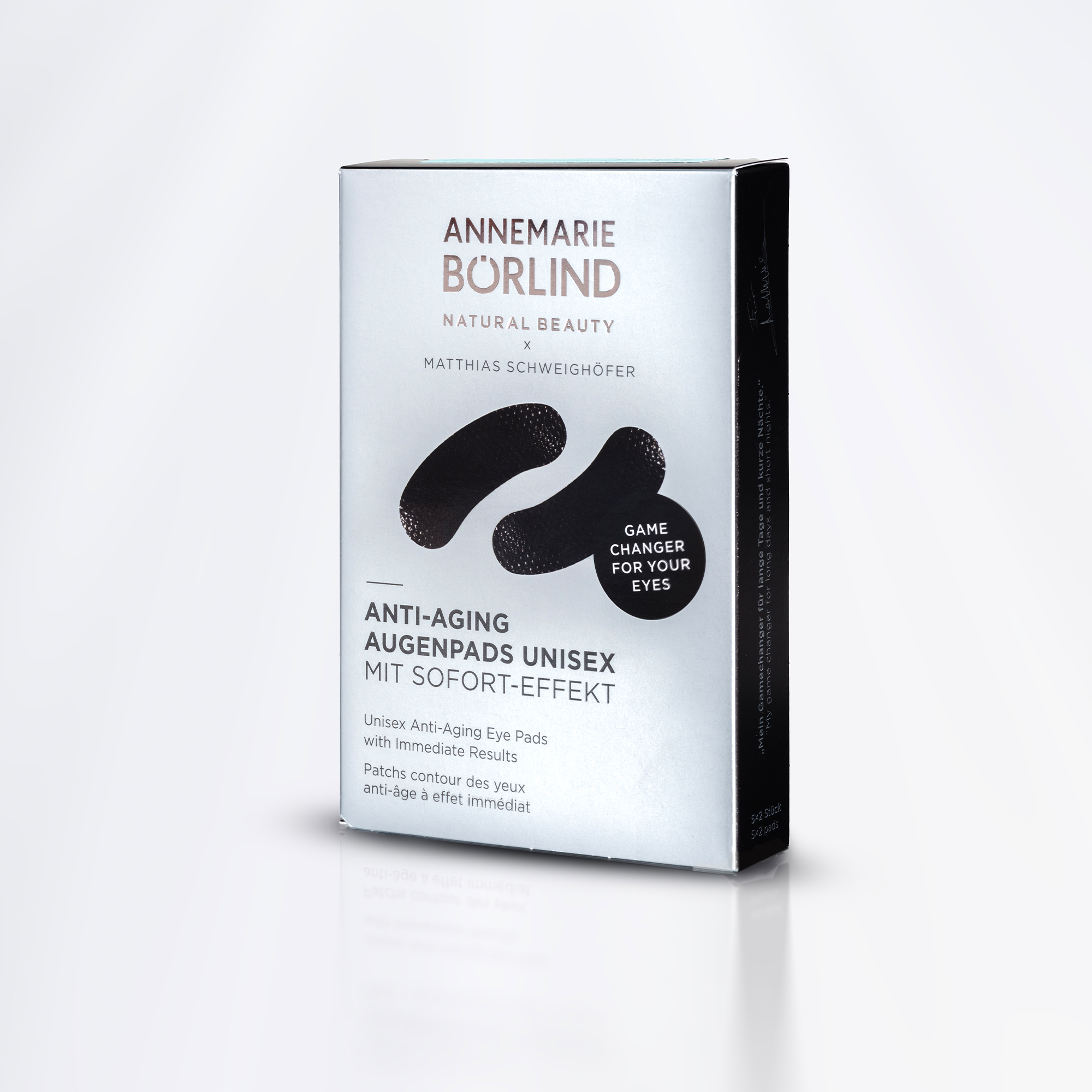 Anti-Aging Augenpads Unisex MIT SOFORT-EFFEKT - BLACK (5 x 2 Stück)